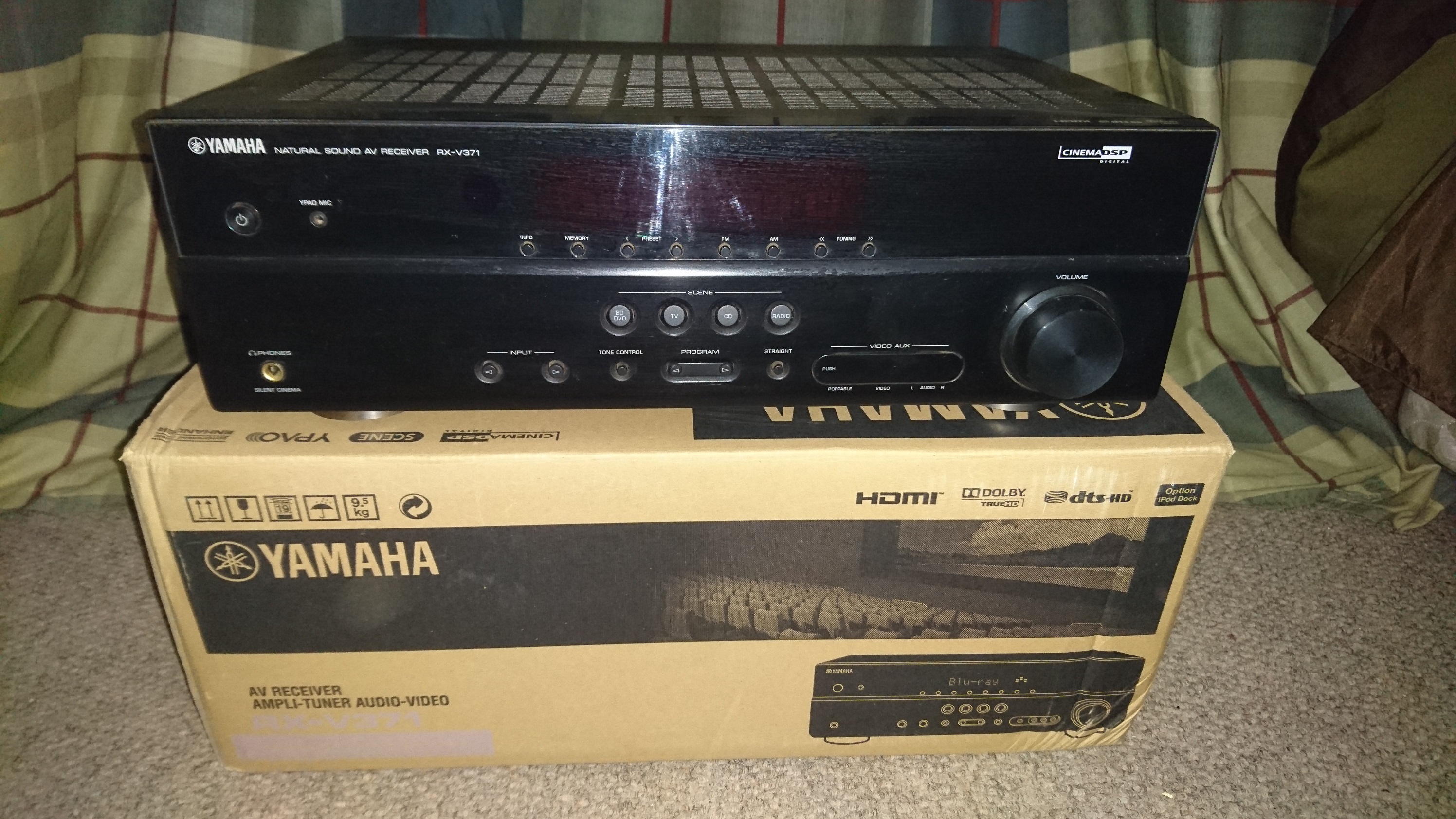 [For Sale] Yamaha RXV371 Receiver & Sunsui 5.1 Speaker Video