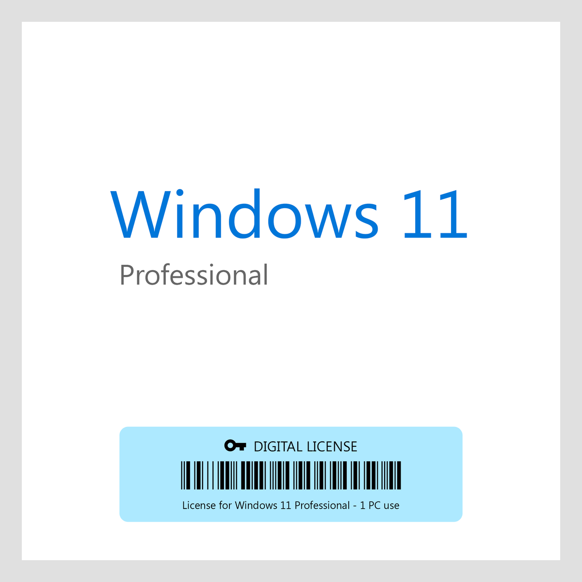 Windows 11 Pro - Digital License