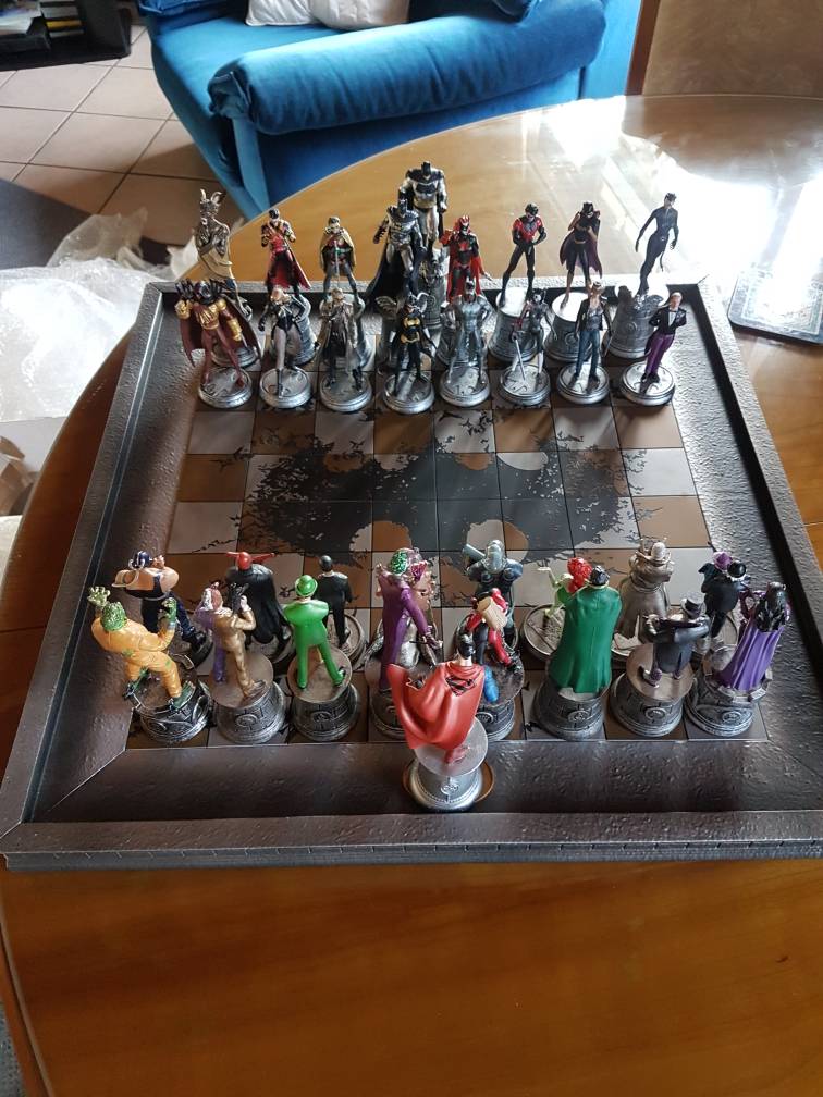 dc comics chess board