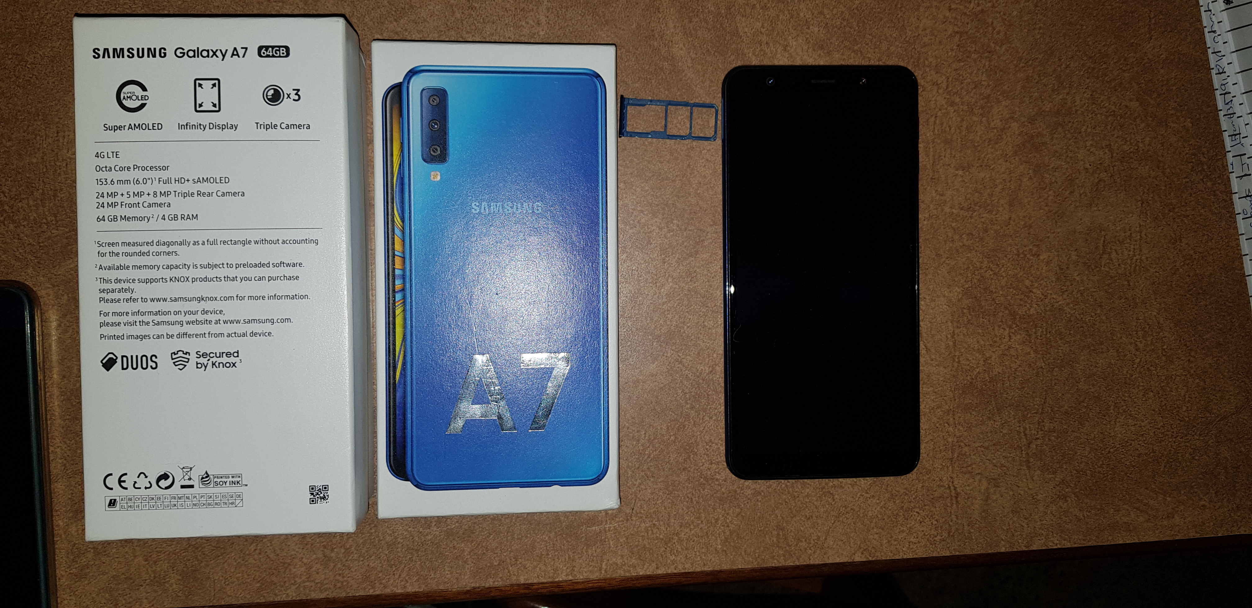 samsung galaxy a7 ram 4