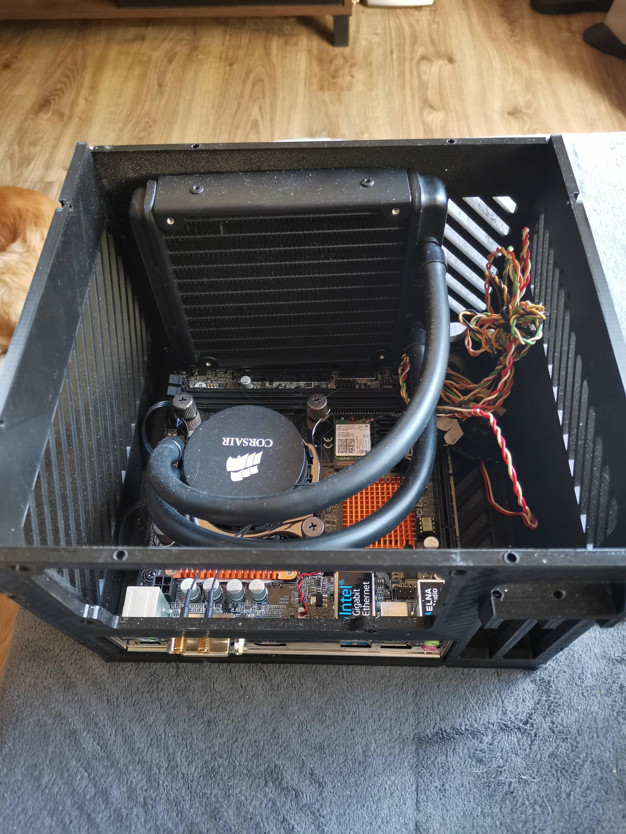 [Sale/Trade] 3D Printed ITX PC case with ATX PSU and GPU support